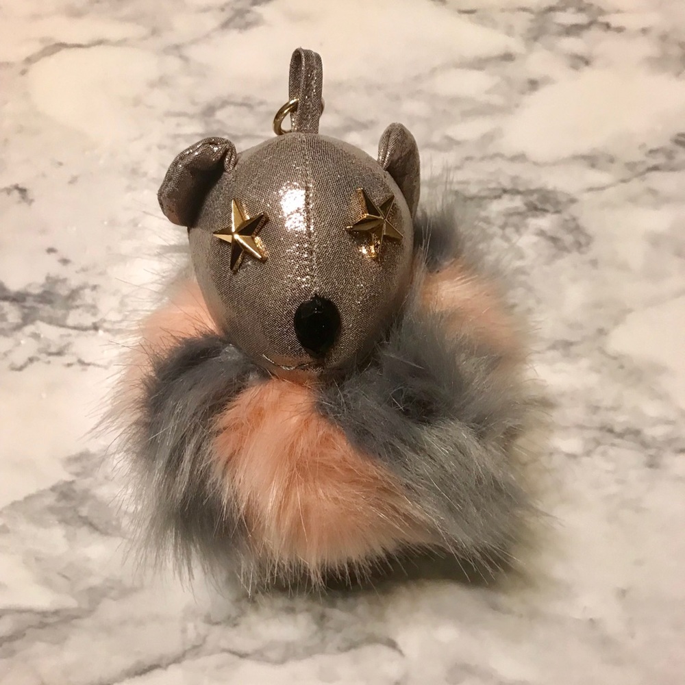 Brand New Pompom keychain bear
